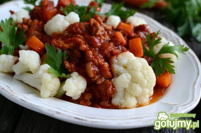 Kalafior po bolońsku