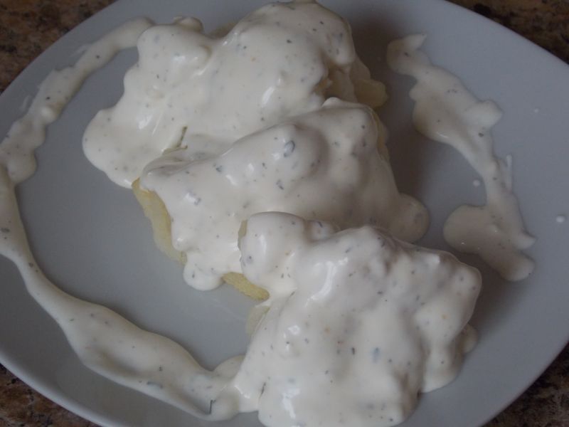 Kalafior w sosie czosnkowym Kalafior w sosie czosnkowym