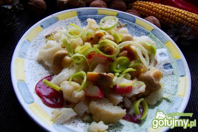 Kalafiorowa z paluszkami krabowymi 