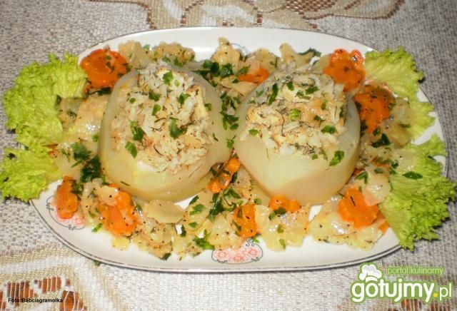 Kalarepki faszerowane rybą wg Daniela  Kalarepki faszerowane rybą wg Daniela