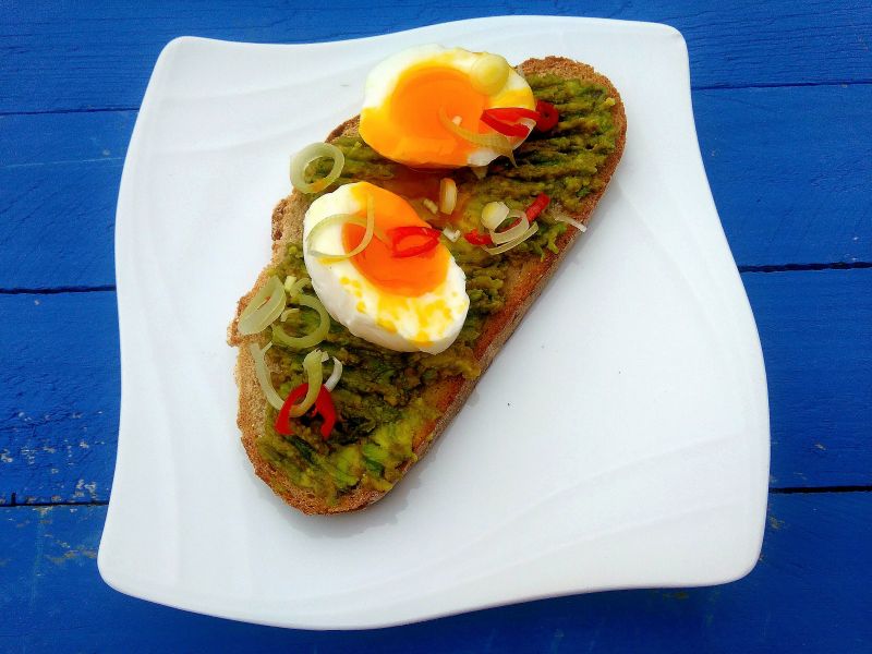 Kanapka z awokado i jajkiem Kanapka z awokado i jajkiem