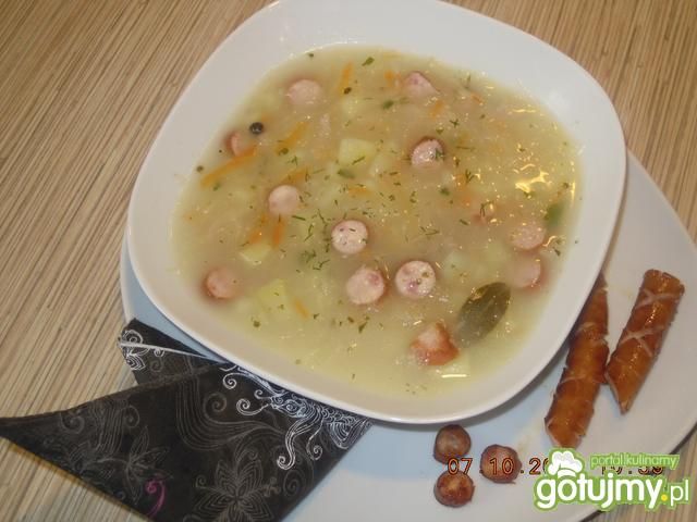 kapuśniaczek z kabanosami