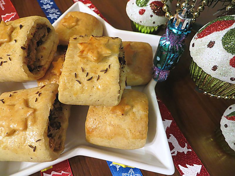 Kapuśniaczki z pieczarkami  Kapuśniaczki z pieczarkami