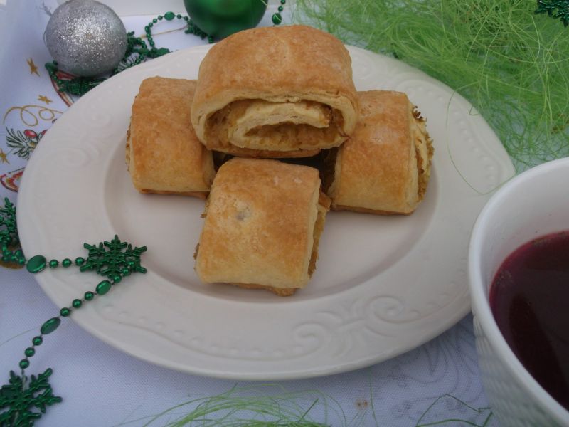 Kapuśniaczki w kruchym cieście Kapuśniaczki w kruchym cieście