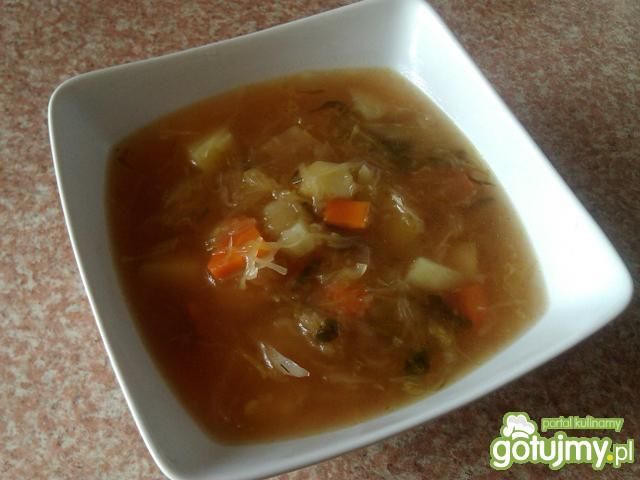 Kapuśniak na młodej kiszonej kapuście Kapuśniak na młodej kiszonej kapuście