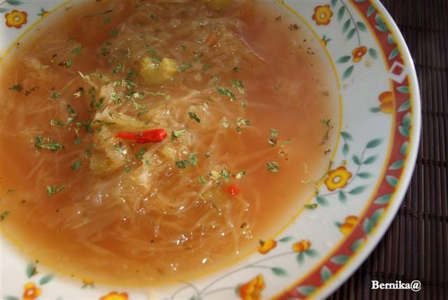 Kapuśniak z domowej kapusty z chilli Kapuśniak z domowej kapusty z chilli