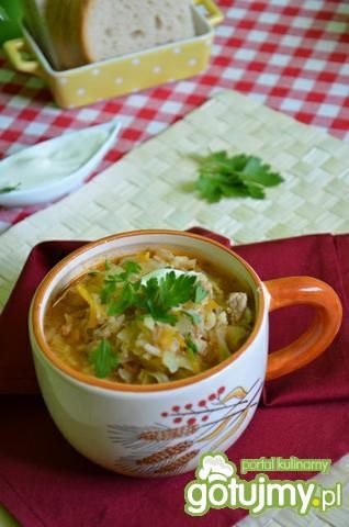 Kapuśniak z mięsem mielonym i ryżem Kapuśniak z mięsem mielonym i ryżem