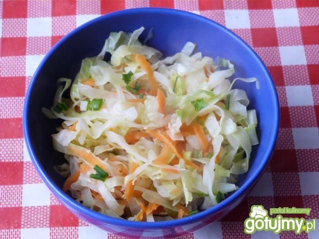 Kapusta biała duszona z warzywami