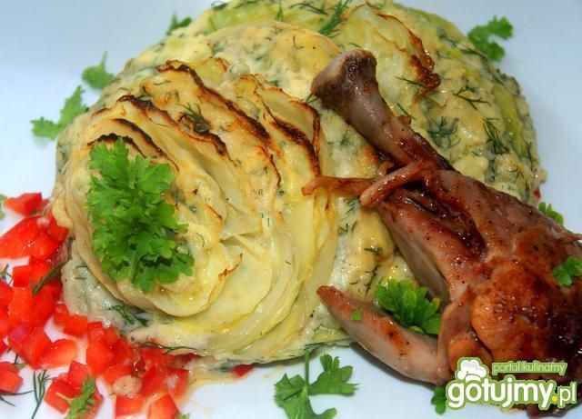 Kapusta faszerowana puree ziemniaczanym 