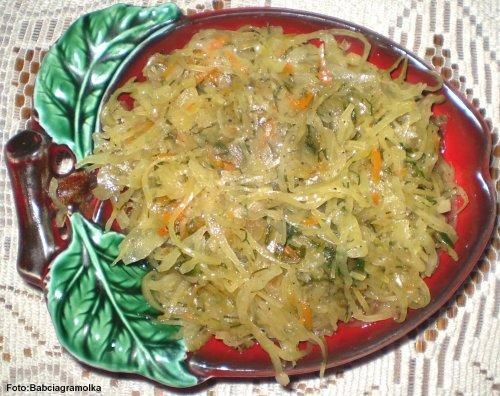 Kapusta kiszona obgotowana z koperkiem Kapusta kiszona obgotowana z koperkiem