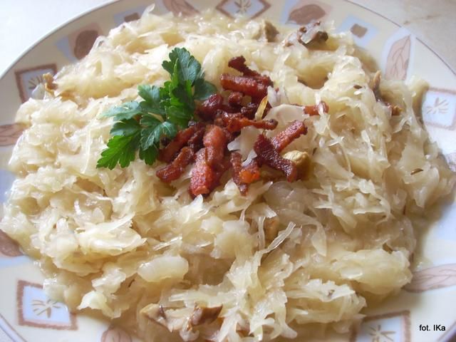 Kapusta kiszona, zasmażana  Kapusta kiszona, zasmażana