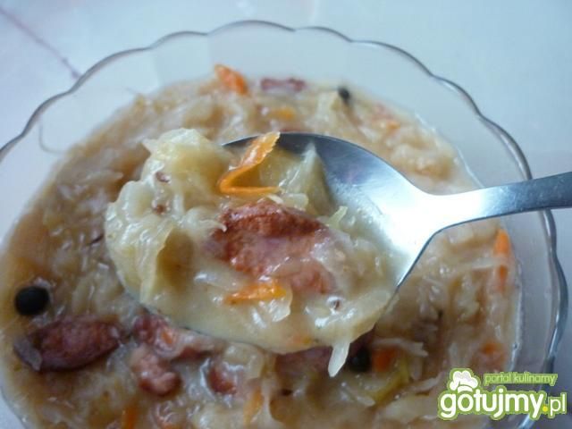 Kapusta kiszona zasmażana z boczkiem Kapusta kiszona zasmażana z boczkiem