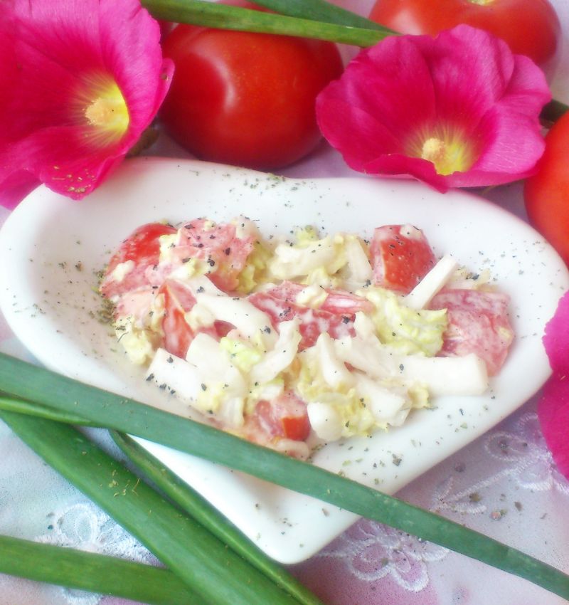 Kapusta pekińska z pomidorem Kapusta pekińska z pomidorem