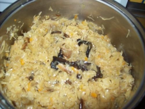 Kapusta postna z grzybami