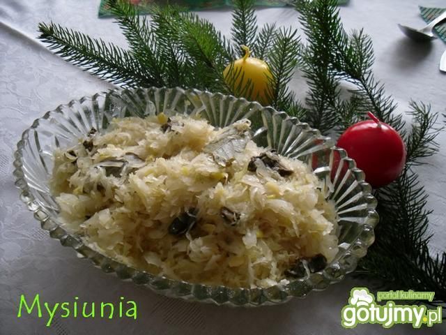 Kapusta z grochem i suszonymi grzybami Kapusta z grochem i suszonymi grzybami