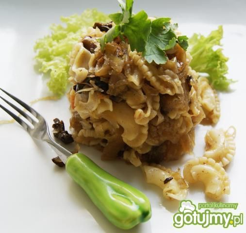 Kapusta z grzybami i cresto di gallo  Kapusta z grzybami i cresto di gallo