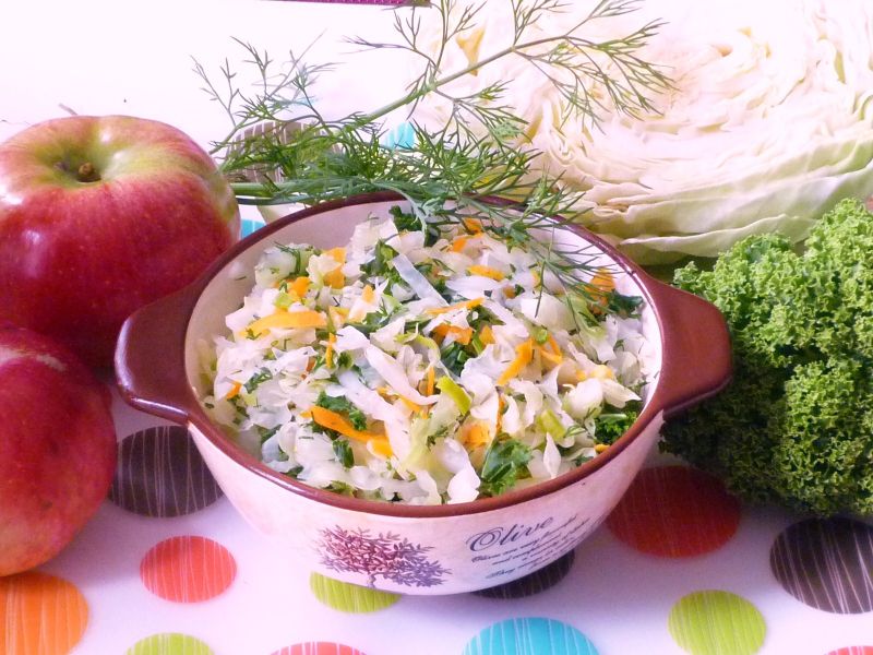 Kapusta z jarmużem i marchewką Kapusta z jarmużem i marchewką