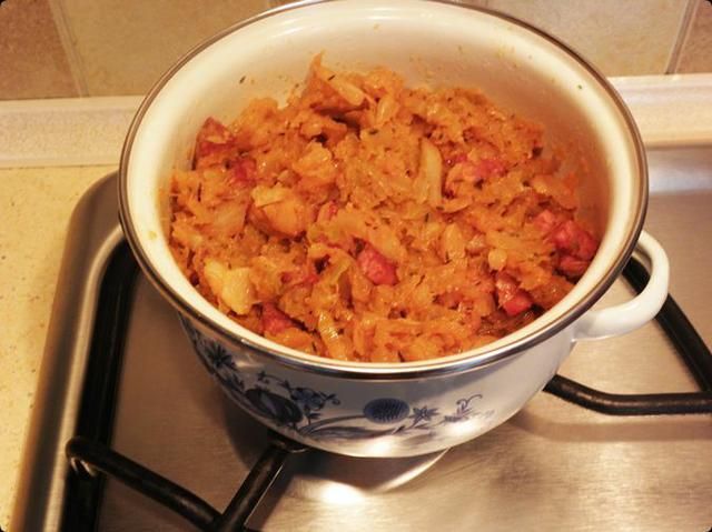 Kapusta z kolendrą.