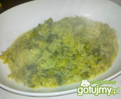 Kapusta z koperkiem.