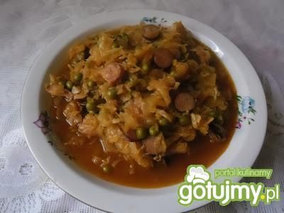 Kapusta z zielonym groszkiem Kapusta z zielonym groszkiem