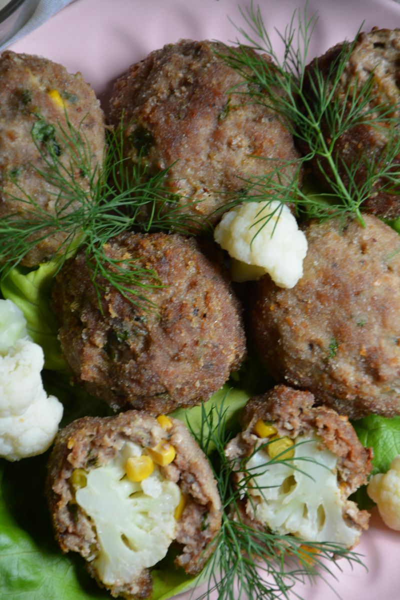 Karafior smażony w mięsnej skorupce Karafior smażony w mięsnej skorupce