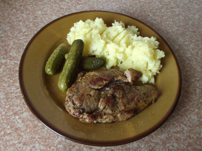 Karczek pieczony w torebkach - z patelni