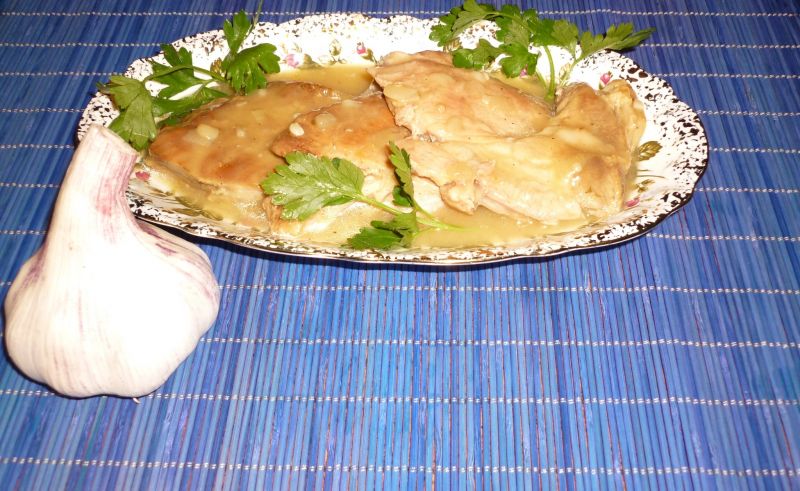 Karczek w czosnkowo-cebulowym sosie Karczek w czosnkowo-cebulowym sosie