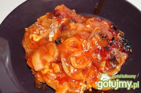 Karczek w keczupie z żurawiną  Karczek w keczupie z żurawiną