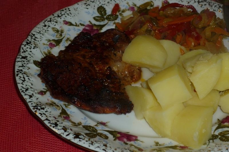 Karczek w marynacie z bazylią, czosnkiem i ketchup Karczek w marynacie z bazylią, czosnkiem i ketchup