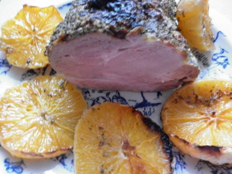 Karczek w pomarańczach z mandarynką Karczek w pomarańczach z mandarynką