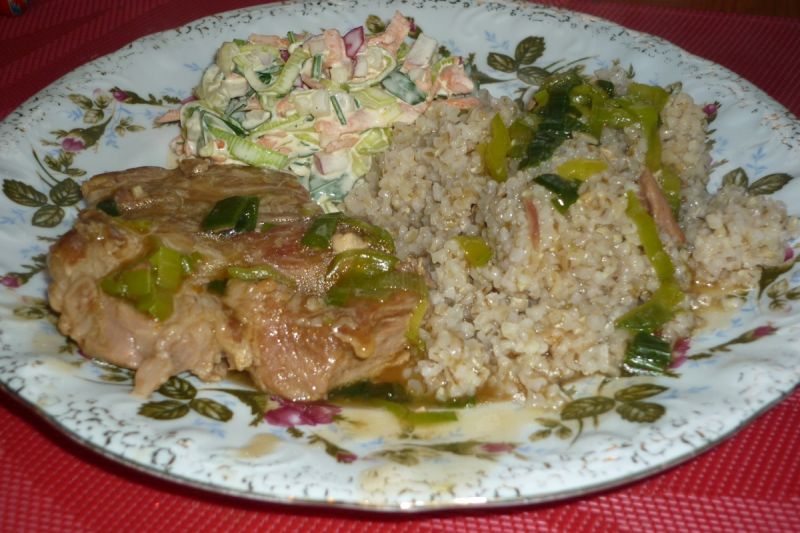 Karczek w sosie porowym