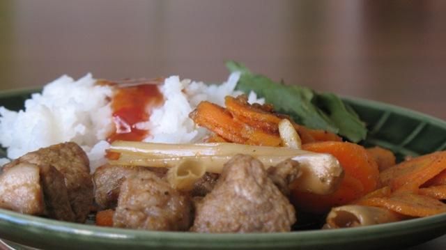 Karczek ze smażoną marchewką