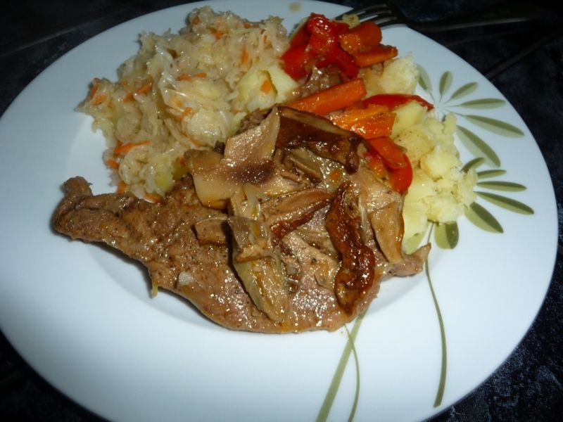 Karkóweczka z suszonymi lesnymi grzybkami