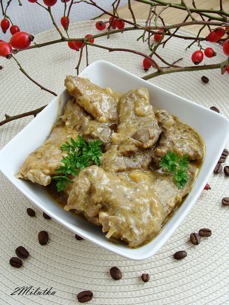 Karkówka duszona w kawie