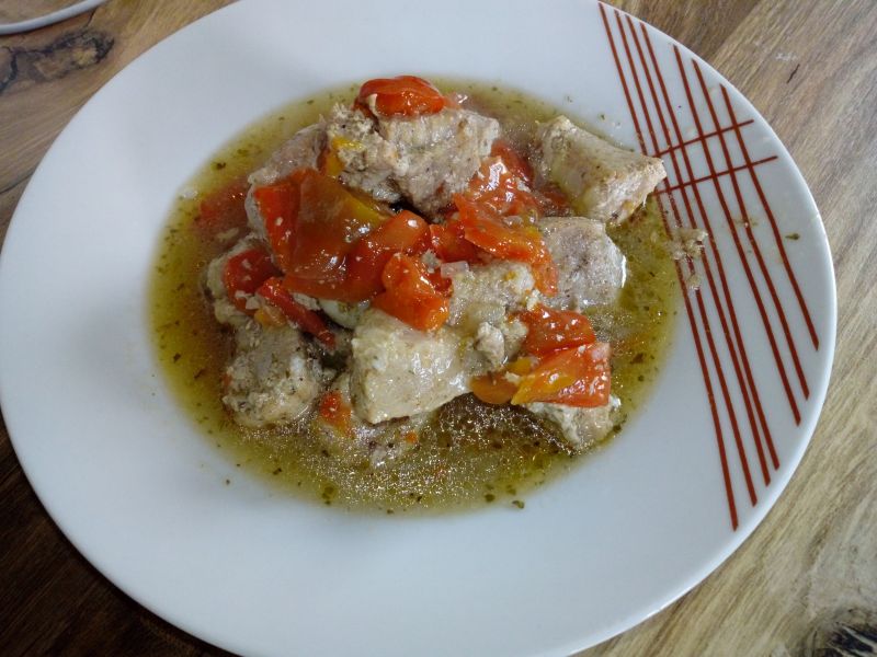 Karkówka duszona w papryce Karkówka duszona w papryce