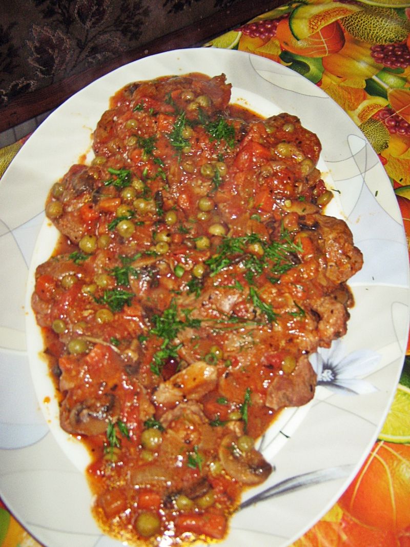 Karkówka duszona w pomidorach  Karkówka duszona w pomidorach