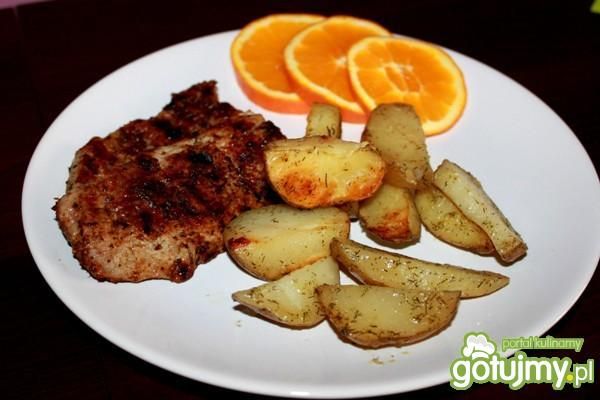 Karkówka grillowana z ziemniakami  Karkówka grillowana z ziemniakami