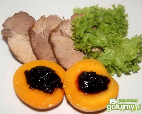 Karkówka ,,malowana ,, czarną porzeczką  Karkówka ,,malowana ,, czarną porzeczką