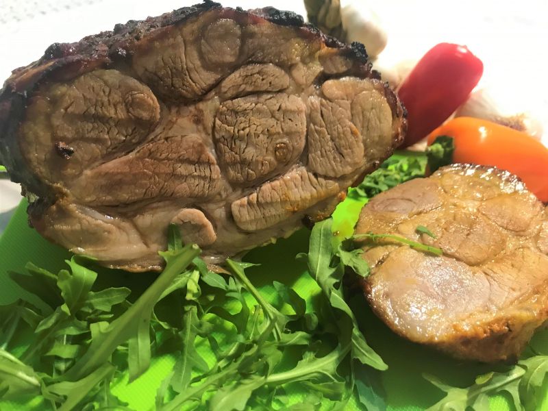 Karkówka pieczona pomidorowo-musztardowa: Karkówka pieczona pomidorowo-musztardowa: