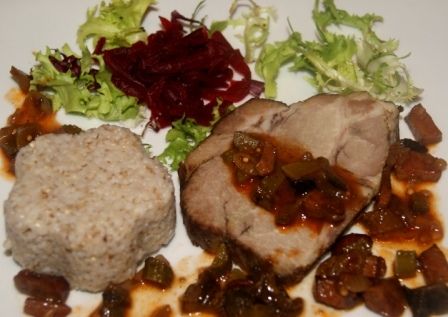 Karkówka pieczona w sosie myśliwskim Karkówka pieczona w sosie myśliwskim