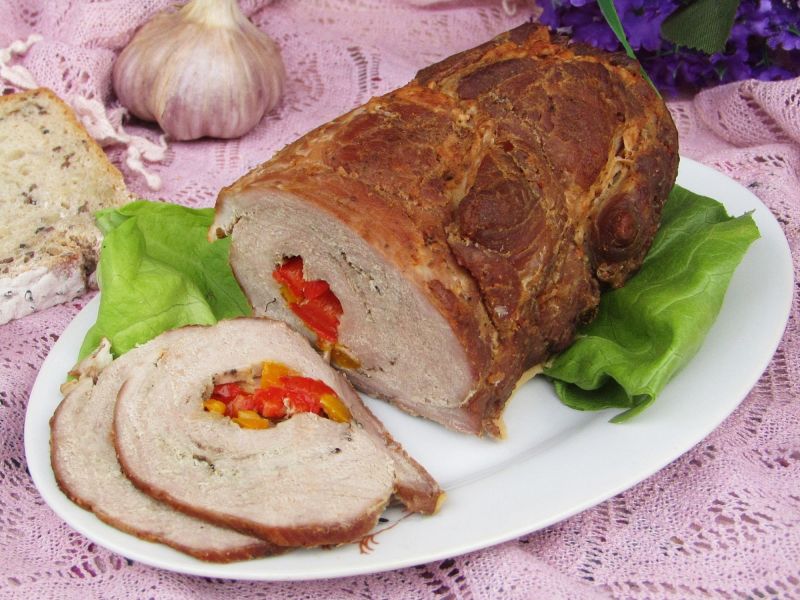 Karkówka pieczona z papryką  Karkówka pieczona z papryką