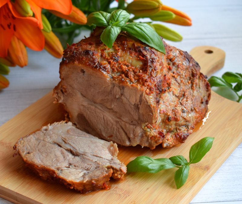 Karkówka w marynacie ziołowo-musztardowej