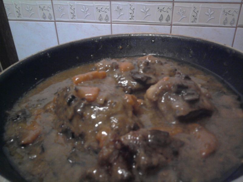 Karkówka w sosie grzybowym