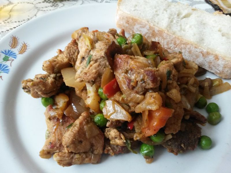 Karkówka z warzywami