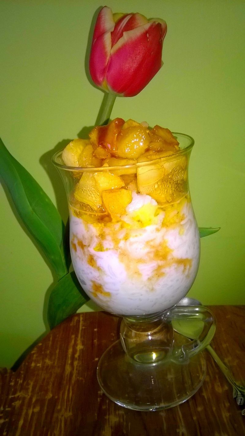 Karmelizowane jabłuszko na mlecznym ryżu