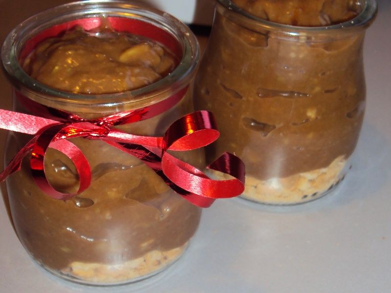 Karobowy deserek z awokado i banana