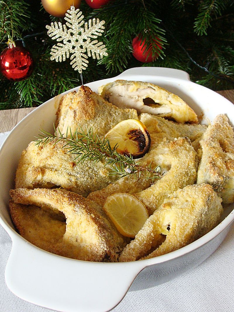 Karp w cytrynowej panierce pieczony Karp w cytrynowej panierce pieczony