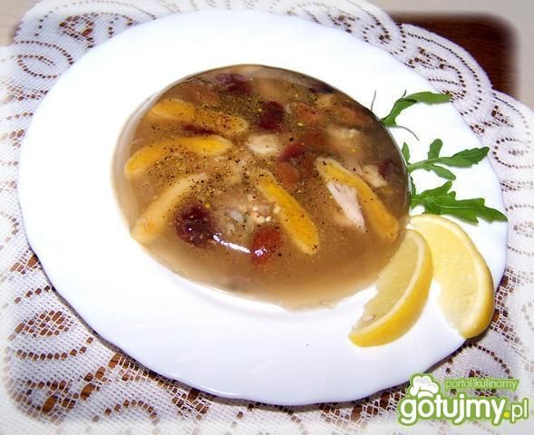 Karp z bakaliami w galarecie