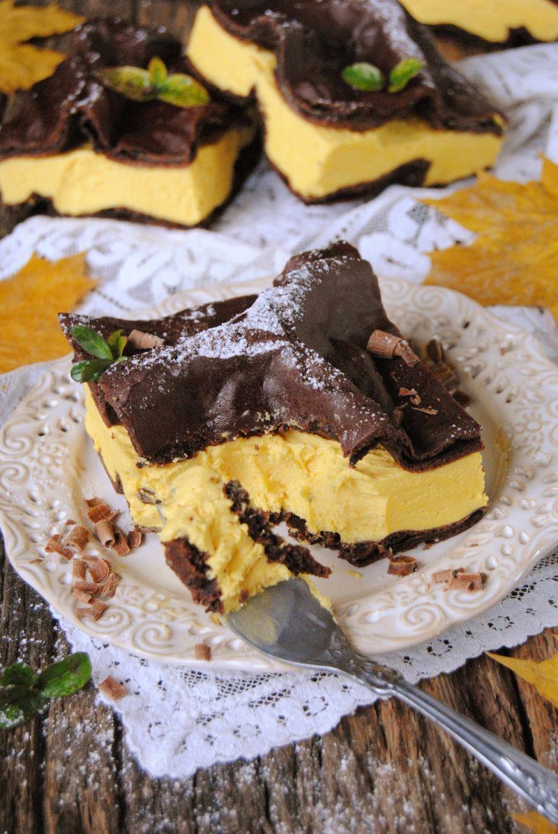 Karpatka dyniowo- czekoladowa