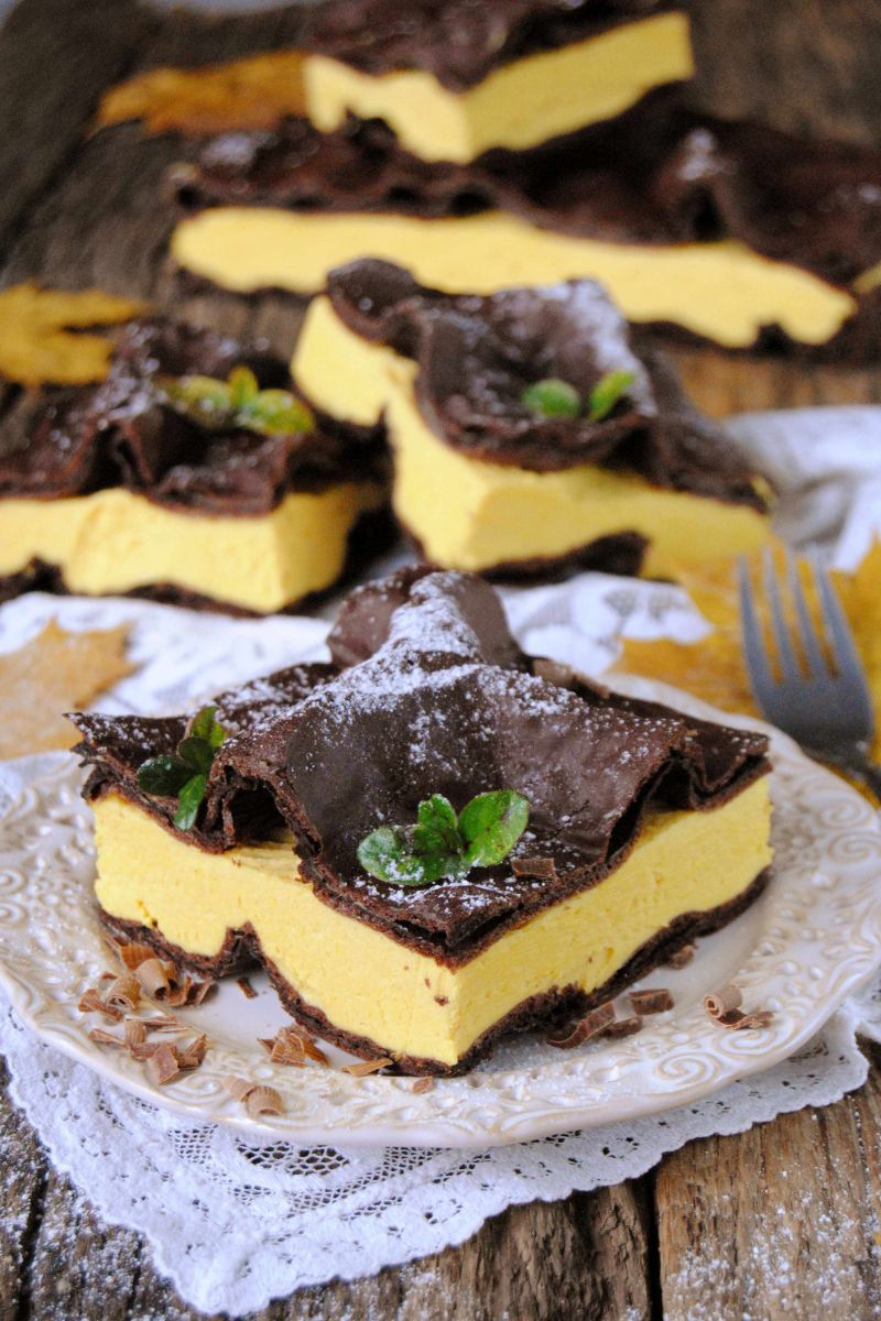 Karpatka dyniowo- czekoladowa